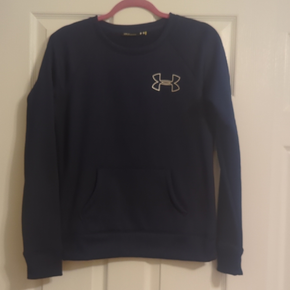 Under Armour Women's Navy Blue Pullover with Logo